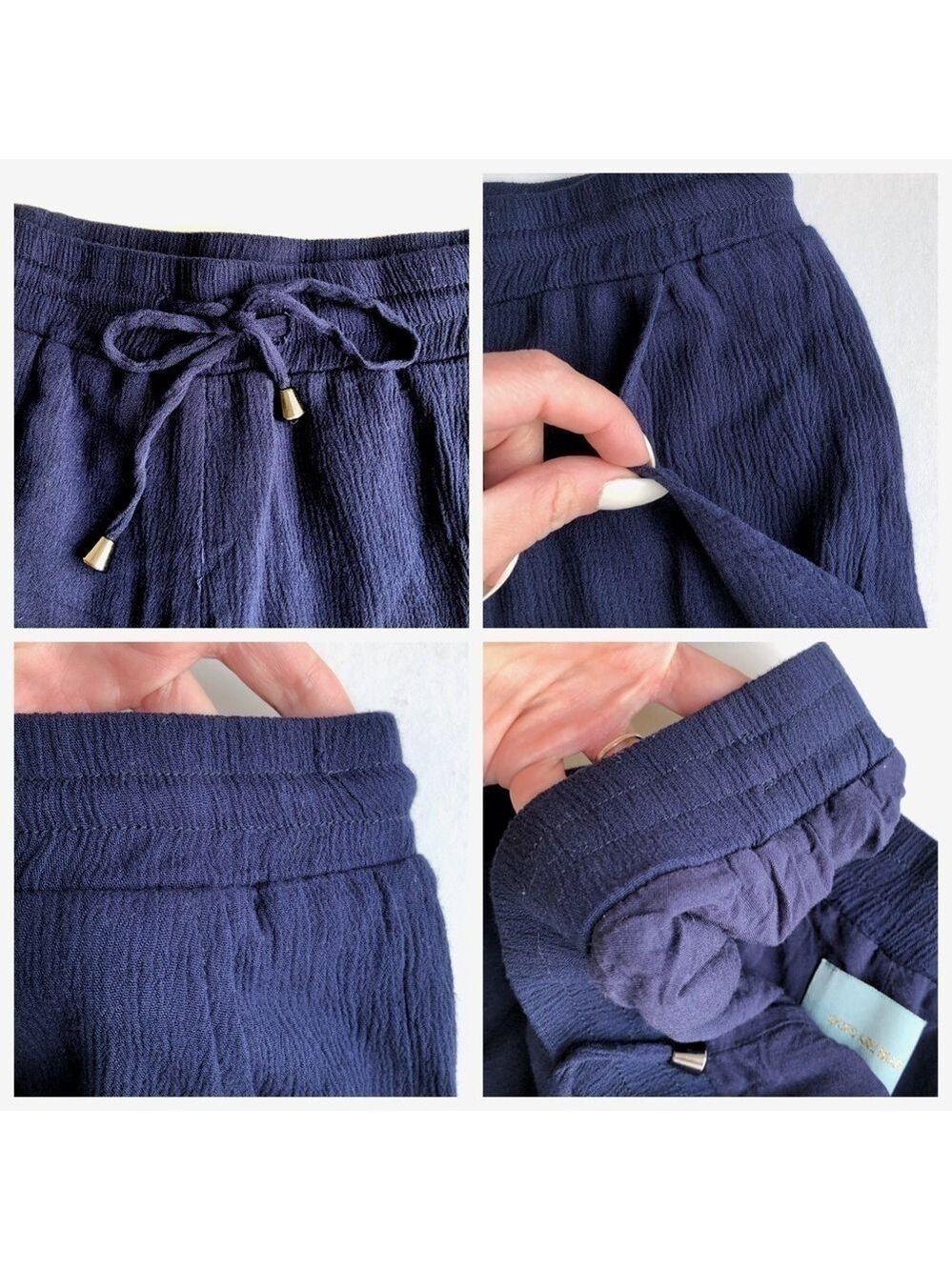 Skies Are Blue Embroidered Trim Shorts - Picture 6 of 8